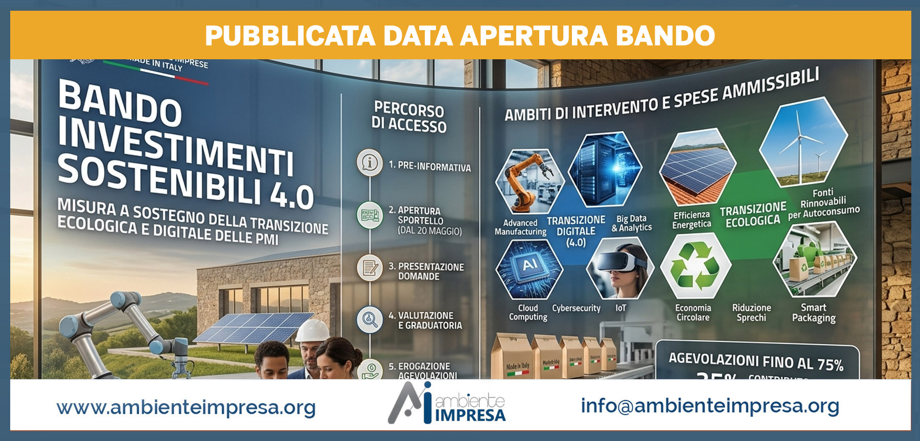 Investimenti Sostenibili 4.0 - Ministero delle Imprese e del Made in Italy - Ambiente Impresa srl - Finanza Agevolata Cagliari Investimenti Sostenibili 4.0 - Ministero delle Imprese e del Made in Italy - Ambiente Impresa srl - Finanza Agevolata Cagliari