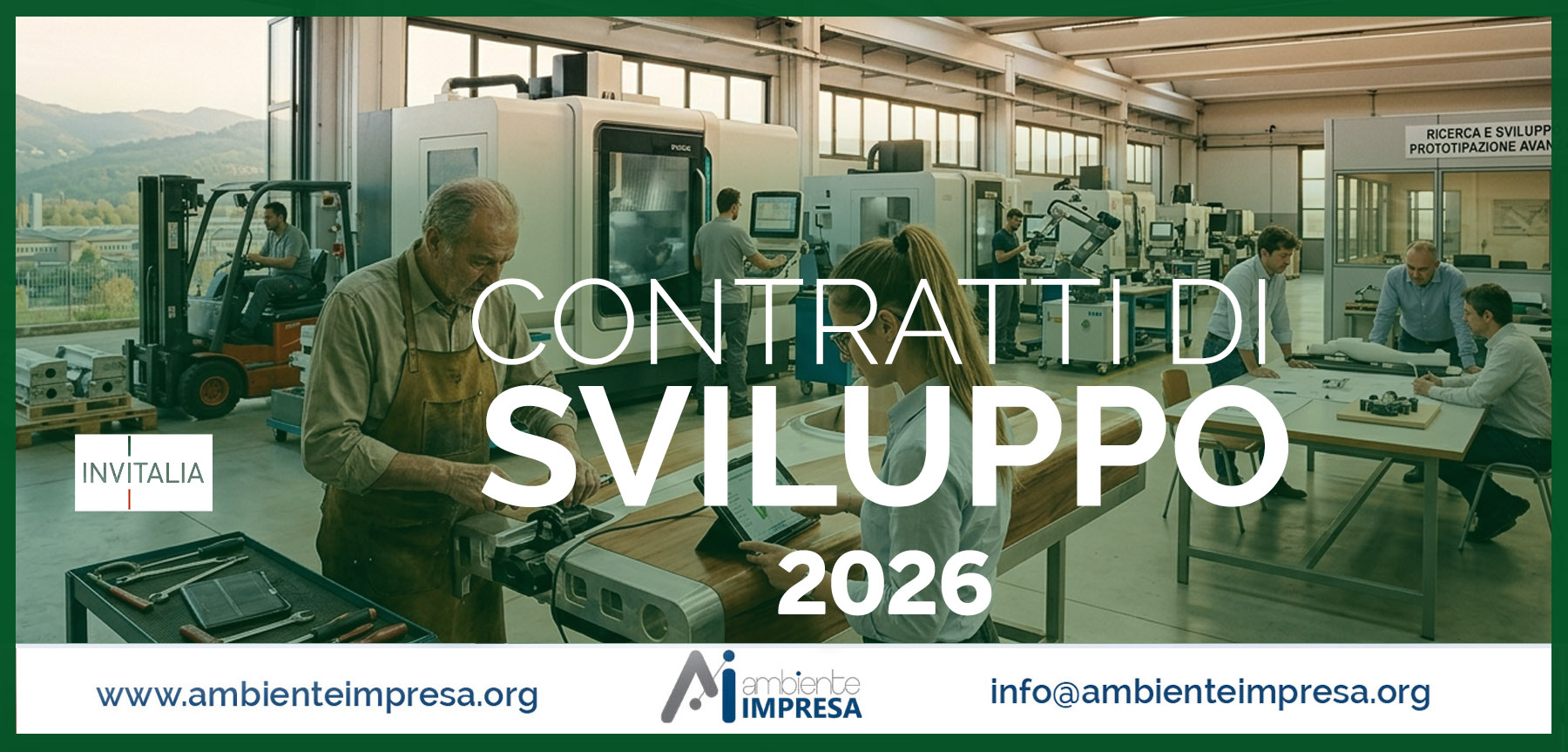 Contratti di Svilupo 2026 - Invitalia - Ambiente Impresa srl - Finanza Agevolata Cagliari Contratti di Svilupo 2026 - Invitalia - Ambiente Impresa srl - Finanza Agevolata Cagliari