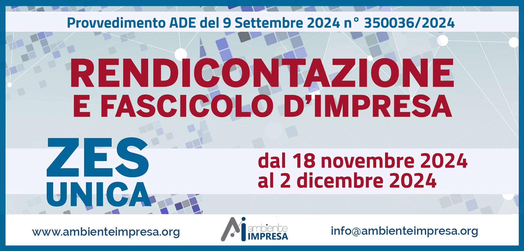 Zes rendicontazione 2024 - Ambiente Impresa srl - Cagliari