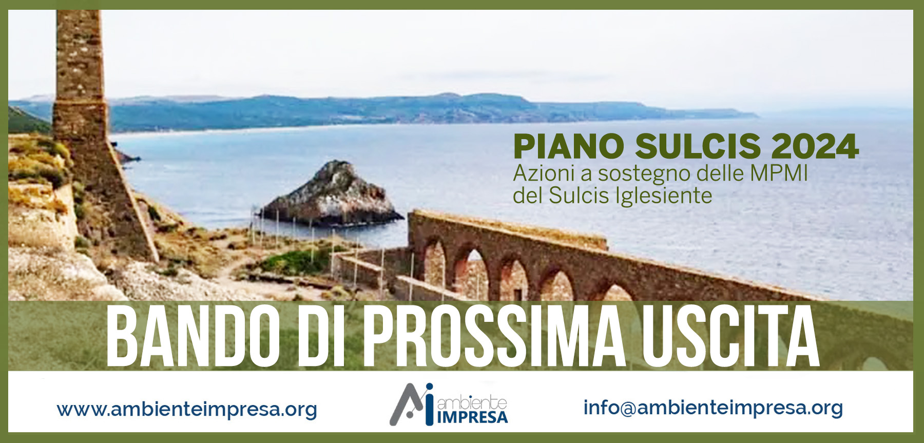 Piano Sulcis 2024 - azioni a sostegno della MPMI del Sulcis Iglesiente - Gal Sulcis - Ambiente Impresa srl  - Cagliari